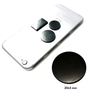 Plaat ümmargune poleeritud telefoni jaoks 20 mm