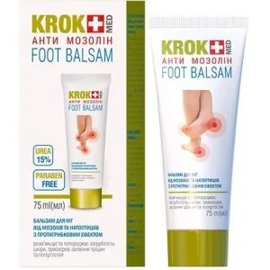 Anti-Mozolin Foot Balsam pēdu balzams papēža piesa gadījumā, 75 ml - KROKMED