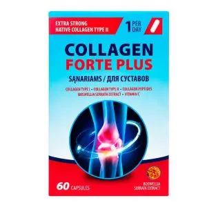Kolagēns Forte Plus, 60 kapsulas - VITAR