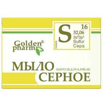 "GOLDEN PHARM" Väävliseep 70 g