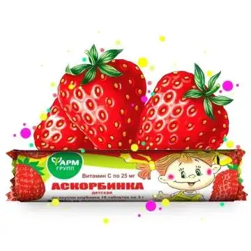 ASKORBIINHAPE MAASIKAGA LASTELE TABLETID N10 - FARMGRUPP