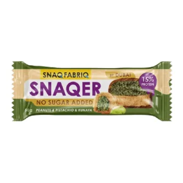 SNAQ FABRIQ Glazed bar 50g Peanut with pistachio and crispy dough