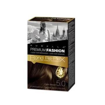 Matu krēmkrāsa 5.0 Gaiši brūna, 130 ml - PREMIUM FASHION
