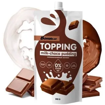 "Bombbar" Madala kalorsusega magus topping "Piimašokolaadi puding", 240 g