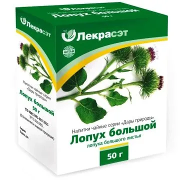 Лопух большой,  листья 50гр ЛекраСЭТ (Arctium)
