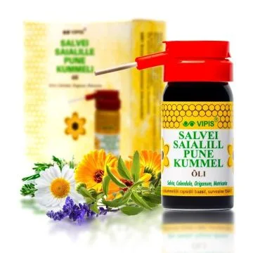 Salvei-, saialille-, pune-, kummeliõli aerosool, 50 ml - Vipis