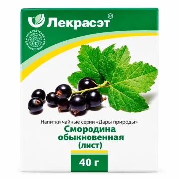 "LEKRASET" Mustsõstralehed 40 g