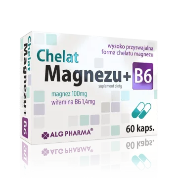 MAGNEESIUMKELAAT + B6-VITAMIIN KAPSLID N60 - ALGPHARMA