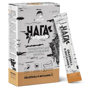 "Alteja" Chaga (pulber) konsentraat astelpajuga ja C-vitamiiniga, 10x5g