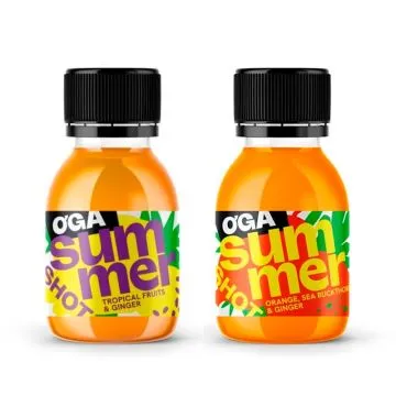 Summer Shot imbierinių šotų rinkinys, 2 skoniai, 2 × 60 ml - OGA