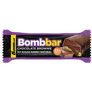"BOMBBAR" glasuuritud batoon "Šokolaadi brownie", 40 g.