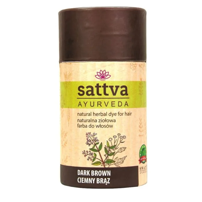 TAIMNE TUMEPRUUN JUUKSEVÄRV  DARK BROWN  150G SATTVA