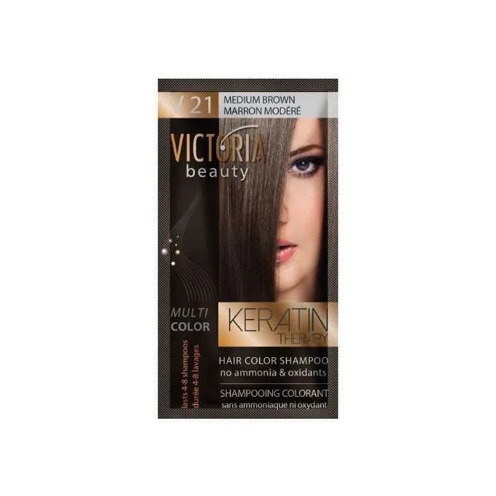 Šampūns matu krāsošanai "Vidēji brūns" 40ML