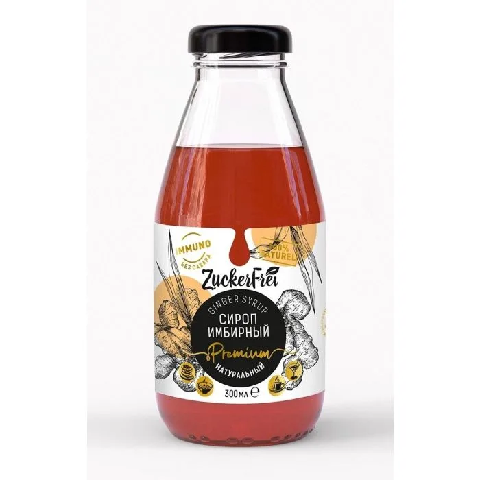 Ingvera sīrups bez cukura Premium 300 ml — GreenLab