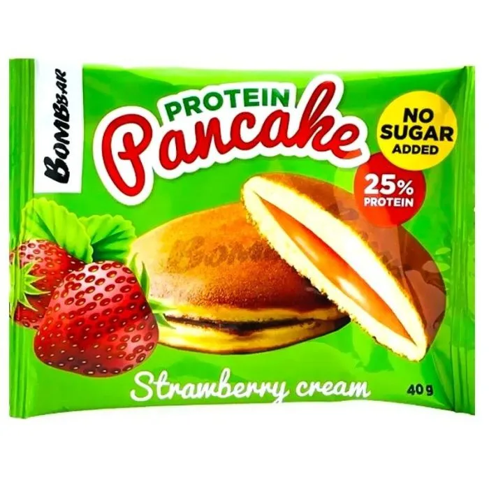 Pankūka Proteīna zemeņu krēms 40 g Bombbar