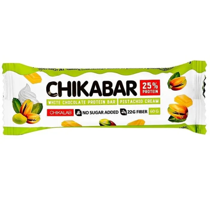 Glazēts konfekšu batoniņš ar pistāciju krēma garšas pildījumu, 60 g – Chikalab