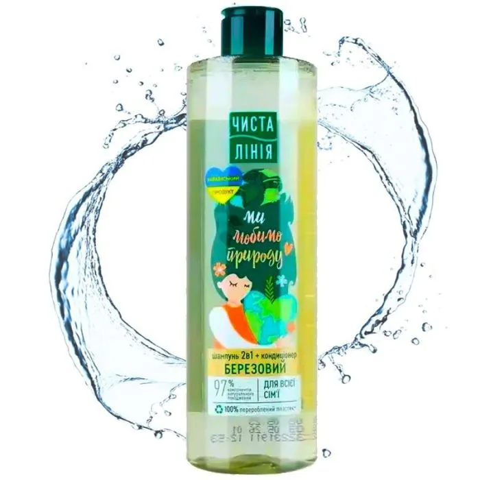bērza šampūns 2 in 1 + kondicionieris, 390 ml-Interfil
