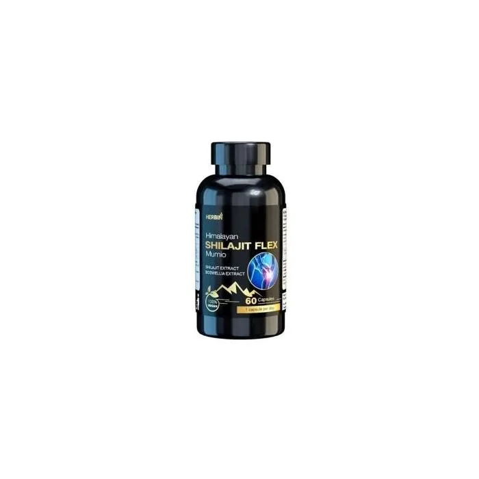 HERBIN HIMALAYAN SHILAJIT (мумие) FLEX добавка для суставов, 60 капсул