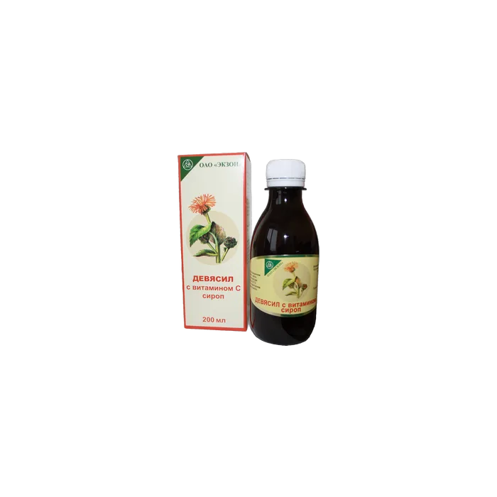 Elecampane sīrups ar C vitamīnu