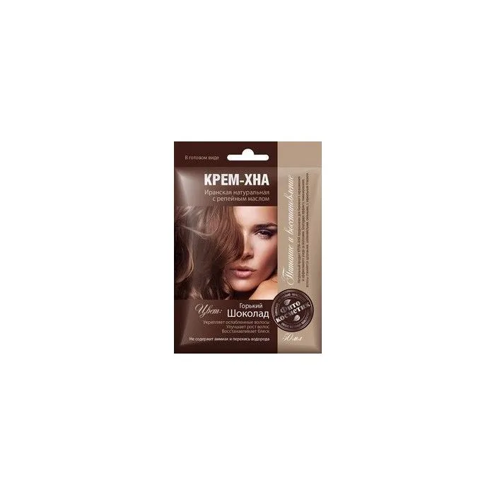 Hennakreem tugevdav 50 ml Mõru šokolaad(Fitokosmetik)