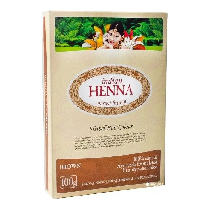 INDIAN HENNA PRUUN 100G 