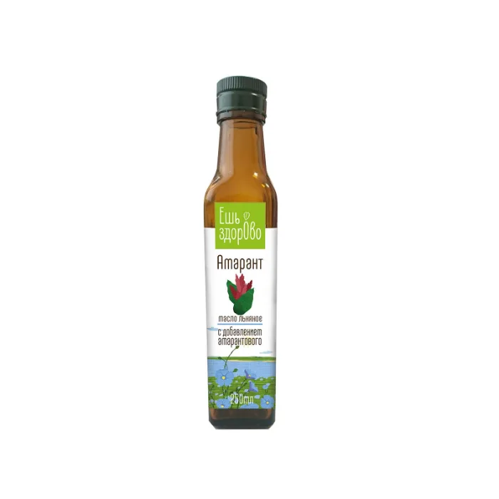 Ēd veselīgu linsēklu eļļu ar amarantu, 250 ml
