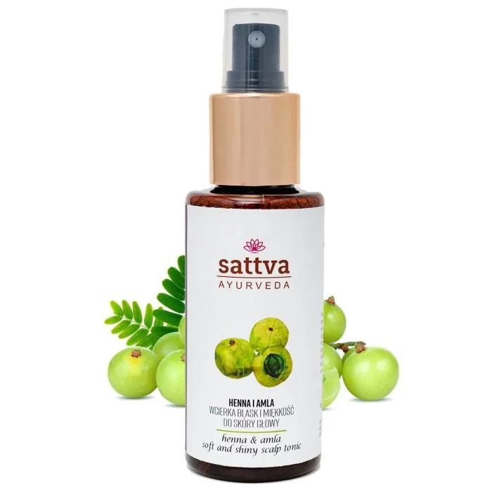 PEA PUHASTUSVAHEND HENNA JA AMLA SÄRA JA PEHMUS 100ML SATTVA