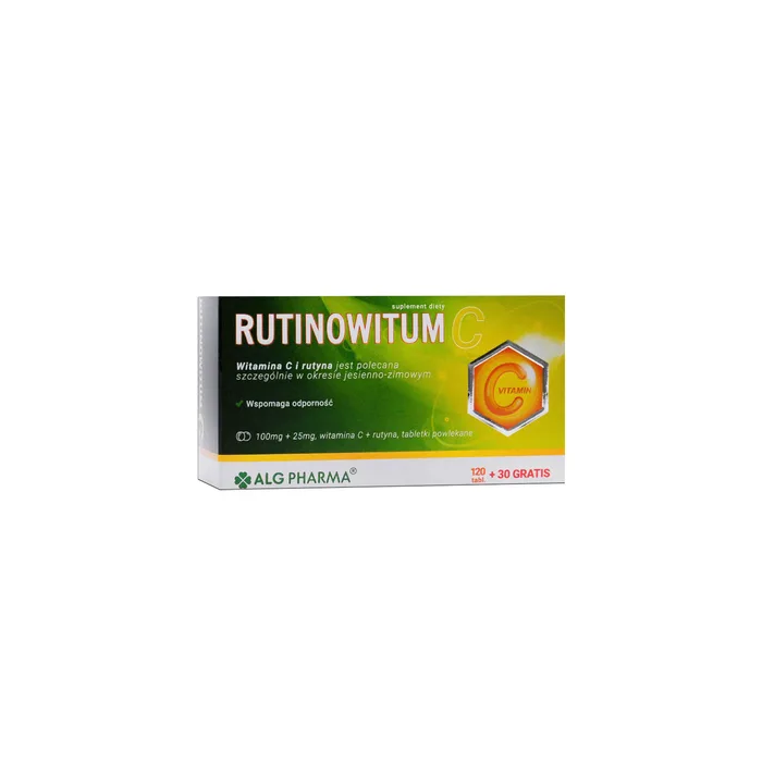 TABLETID RUTINOWITUM ja C vitamiin N150 ALG PHARMA  