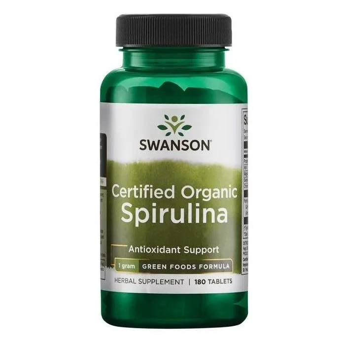 Organiskās spirulīnas tabletes N180 - SWANSON