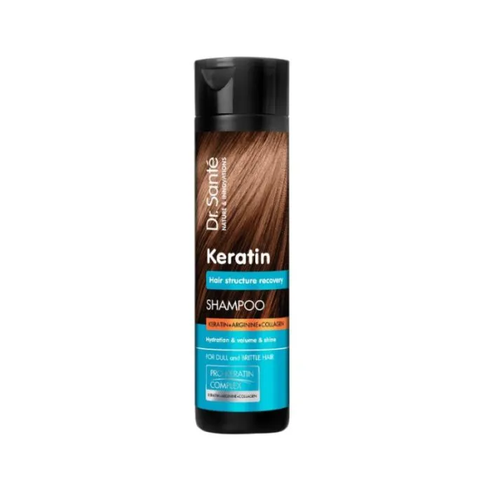 Keratin šampūns blāviem un trausliem matiem, 250 ml - DR.SANTE