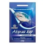 Маска для лица от морщин с зеленым чаем 10мл "Акулий Жир"