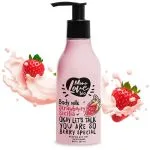 Молочко для тела питательное с маслом клубники, жожоба и клубникой "STRAWBERRY SILICIA" 200мл - MONO LOVE BIO