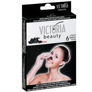 "Victoria Beauty" Aktiivsöega ninapuhastusribad, 6 tk