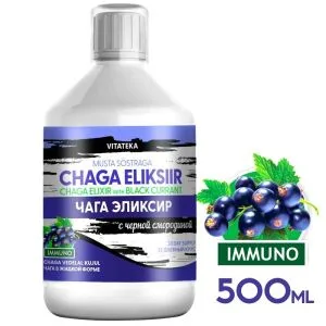CHAGA ELIKSIIR MUSTA SÕSTRAGA 500ML VITATEKA