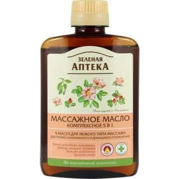 ZELENAJA APTEKA MASSAAŽI KOMPLEKSNE ÕLI 5 IN 1 200 ML