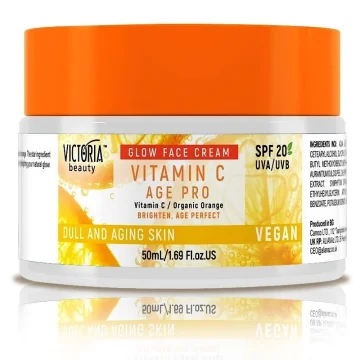 PÄEVA NÄOKREEM VANANEMISVASTANE C - VITAMIINIGA VICTORIA BEAUTY 50ML SPF 20