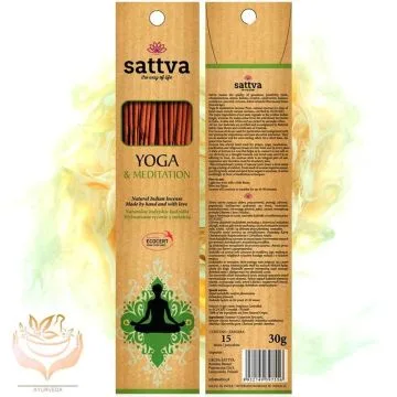 VIIRUKIPULGAD  YOGA & MEDIATION ECOCERT  LÕHNAGA 30G (15 TK) SATTVA