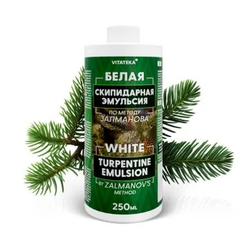 Valkoinen tärpättiemulsio kylpyihin, 250 ml - VITATEKA