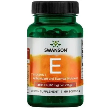 KAPSLID E-VITAMIIN 180MG N60 - SWANSON