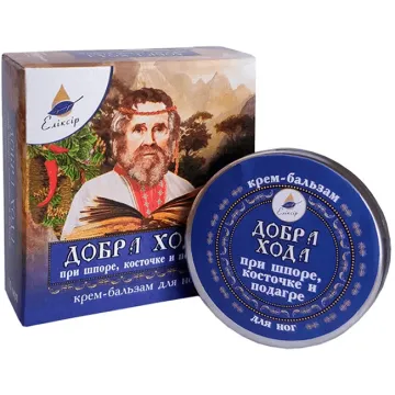 "ELIXIR" Kreem-palsam kannakannuse, pöiavõlvi muhke ja podagra korral, 10 ml