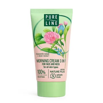 "PURE LINE" Hommikune näo- ja kaelakreem 3 ühes, 50 ml