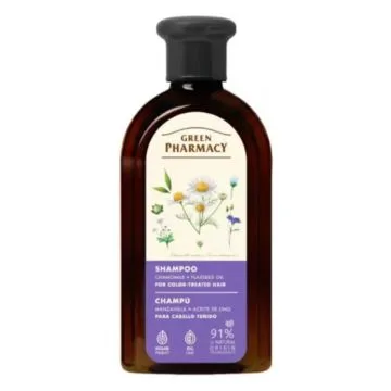 Shampoo värjätyille hiuksille kamomillalla ja pellavansiemenöljyllä, 350 ml - GREEN PHARMACY