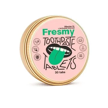 "FRESMY" Hambapesutabletid siberi nulu ja aktiivsöega, N30