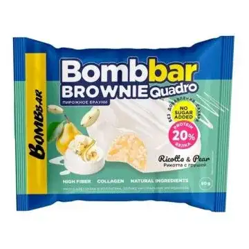 BOMBBAR Печенье глазированное "Рикотта с грушей" 50 г