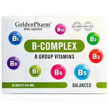 "GOLDEN PHARM" B-complex tabletid, N30 