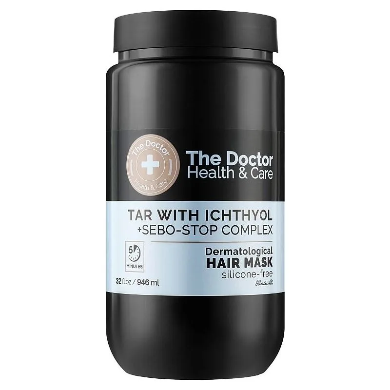 Juuksemask kõõmavastane "tõrv ja ihtüool"  The doctor & Health Care 946 ml ELFA