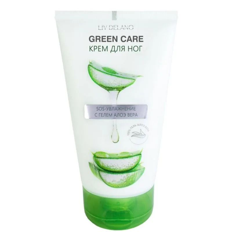 "Liv Delano" Jalakreem - SOS-niisutamine Aloe Vera geeliga, 150g