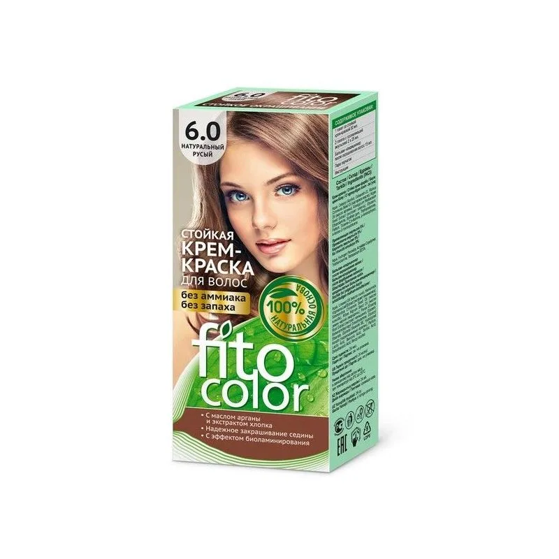 Kreemvärv juustele 6.0 Helepruun - Fitocolor