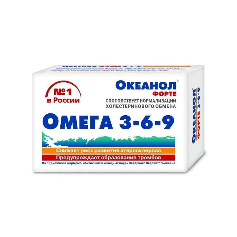 OKEANOL FORTE OMEGA 3-6-9 KAPSLID N30 1450MG - KorolevFarm