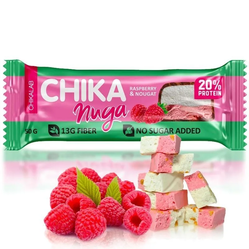 CHIKA NUGA "CHIKALAB" Glasuuritud batoon Nuga vaarikaga, 50 g